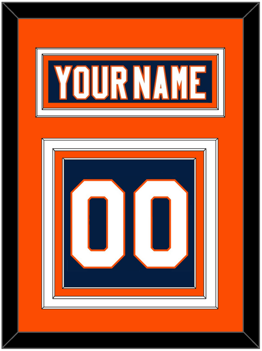 New York Nameplate & Number (Back) - Home Blue (2007-2010) - Premier Tier 3