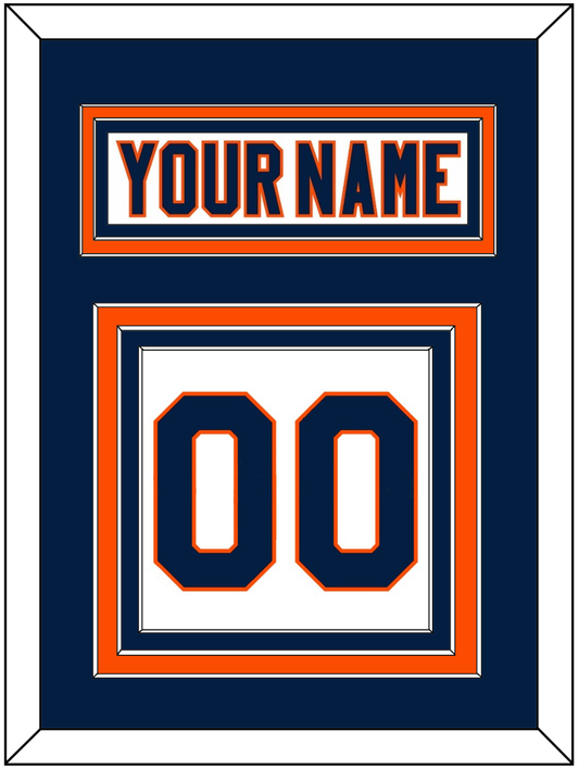 New York Nameplate & Number (Back) - Road White (2007-2010) - Premier Tier 2