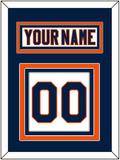 New York Nameplate & Number (Back) - Road White (2007-2010) - Triple Mat 2