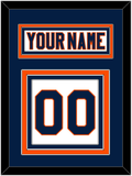 New York Nameplate & Number (Back) - Road White (2007-2010) - Triple Mat 2