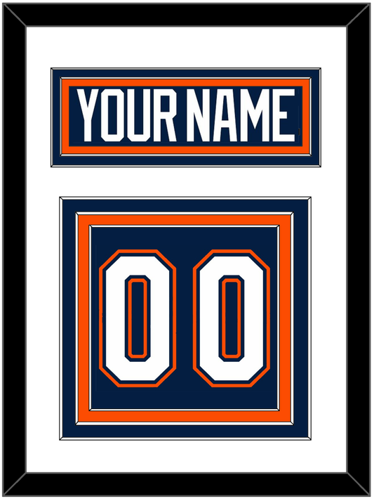 New York Nameplate & Number (Back) - Road/Home Blue (1998-2007) - Premier Tier 1