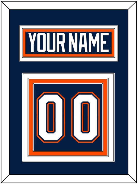 New York Nameplate & Number (Back) - Road/Home Blue (1998-2007) - Premier Tier 2