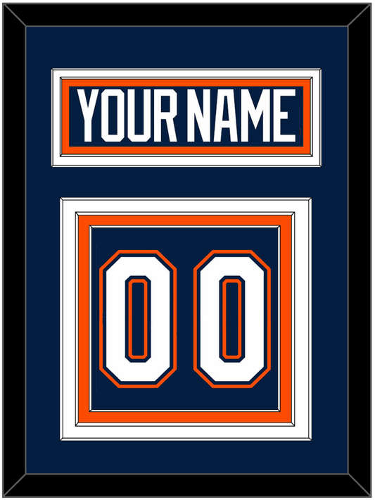 New York Nameplate & Number (Back) - Road/Home Blue (1998-2007) - Premier Tier 2