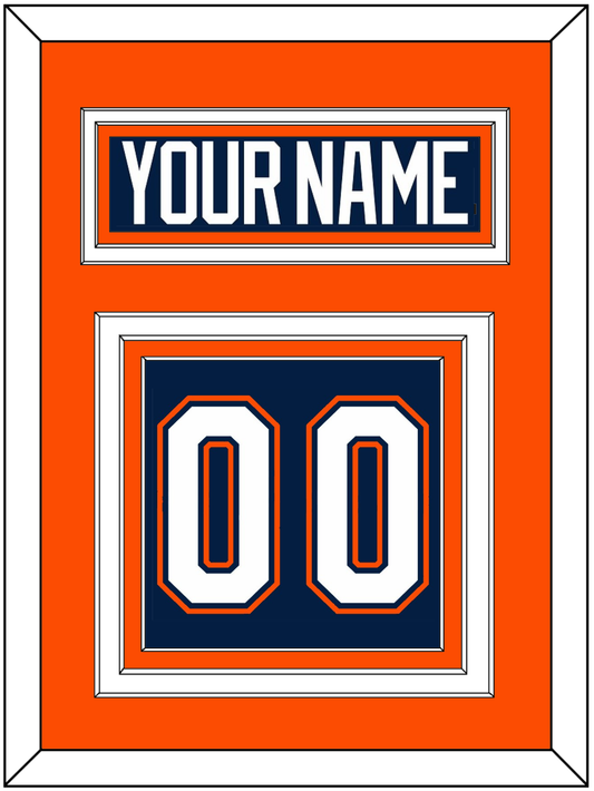 New York Nameplate & Number (Back) - Road/Home Blue (1998-2007) - Premier Tier 3