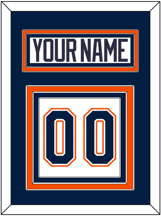 New York Nameplate & Number (Back) - Home/Road White (1998-2007) - Premier Tier 2