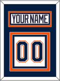New York Nameplate & Number (Back) - Home/Road White (1998-2007) - Triple Mat 2