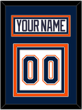 New York Nameplate & Number (Back) - Home/Road White (1998-2007) - Triple Mat 2