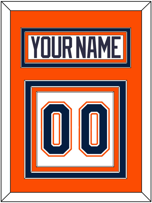 New York Nameplate & Number (Back) - Road White (2007-2010) - Premier Tier 3