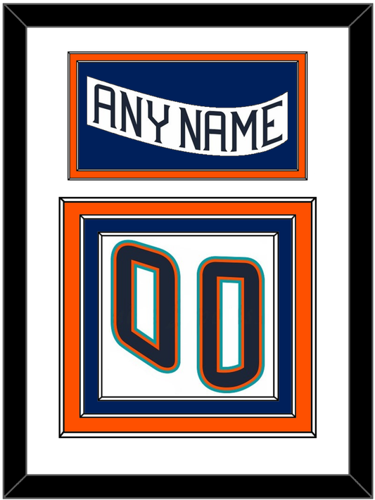 New York Nameplate & Number (Back) - Home White (1995-1998) - Premier Tier 1