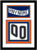 New York Nameplate & Number (Back) - Home White (1995-1998) - Triple Mat 1
