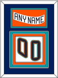 New York Nameplate & Number (Back) - Home White (1995-1998) - Triple Mat 2
