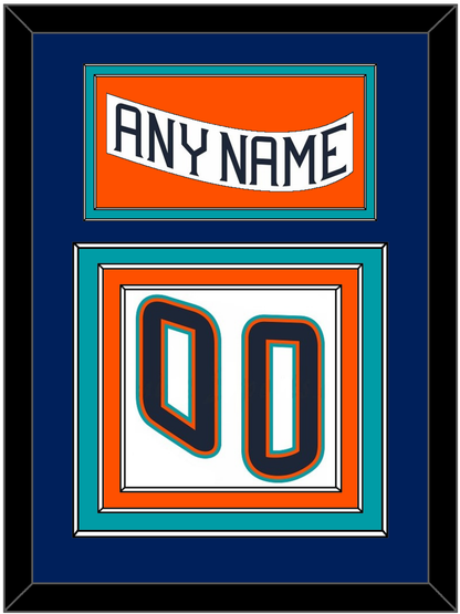 New York Nameplate & Number (Back) - Home White (1995-1998) - Premier Tier 2