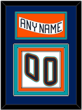 New York Nameplate & Number (Back) - Home White (1995-1998) - Triple Mat 2