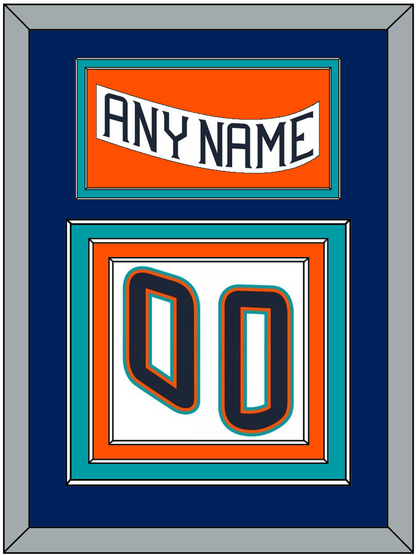 New York Nameplate & Number (Back) - Home White (1995-1998) - Premier Tier 2