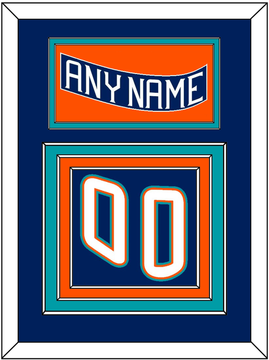 New York Nameplate & Number (Back) - Road Blue (1995-1998) - Premier Tier 2