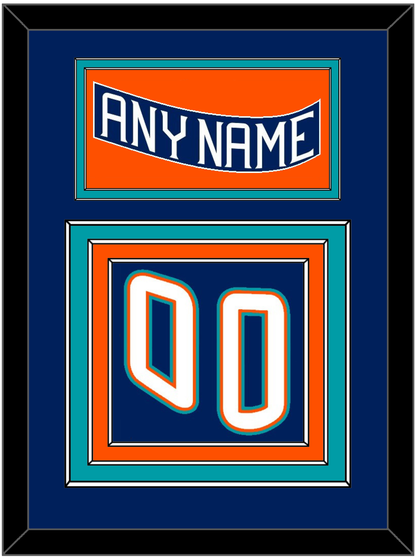 New York Nameplate & Number (Back) - Road Blue (1995-1998) - Premier Tier 2