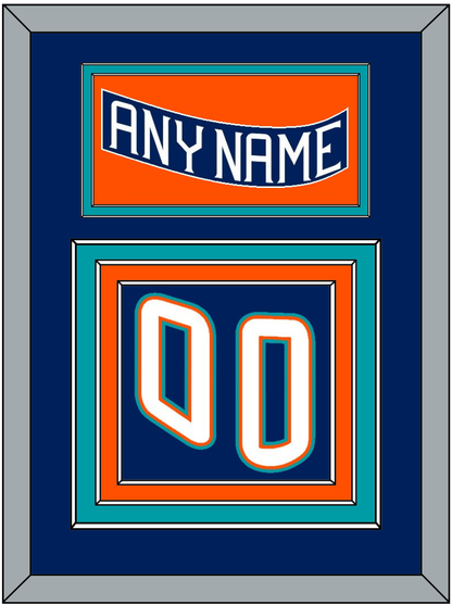 New York Nameplate & Number (Back) - Road Blue (1995-1998) - Premier Tier 2