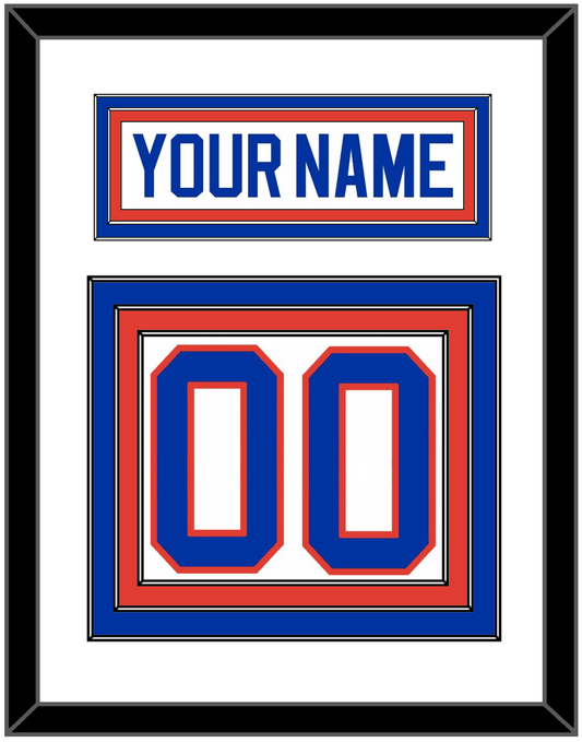 New York Nameplate & Number (Back) - Home White (1984-1995) - Premier Tier 1