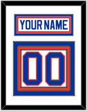 New York Nameplate & Number (Back) - Home White (1984-1995) - Triple Mat 1