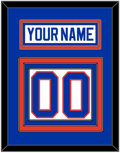 New York Nameplate & Number (Back) - Home White (1984-1995) - Premier Tier 2