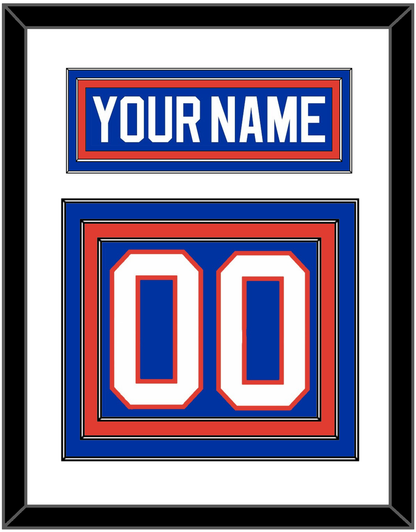 New York Nameplate & Number (Back) - Road Blue (1984-1995) - Premier Tier 1