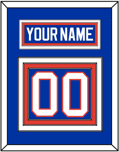 New York Nameplate & Number (Back) - Road Blue (1984-1995) - Premier Tier 2