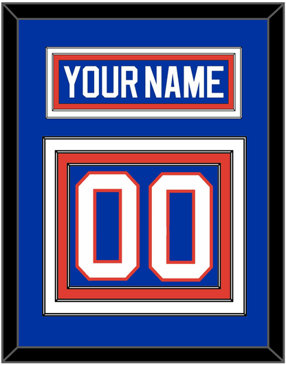 New York Nameplate & Number (Back) - Road Blue (1984-1995) - Premier Tier 2