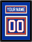 New York Nameplate & Number (Back) - Road Blue (1984-1995) - Triple Mat 2