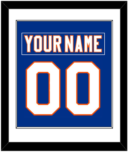 New York Nameplate & Number (Back) Combined - Home Blue - Essential Tier 1