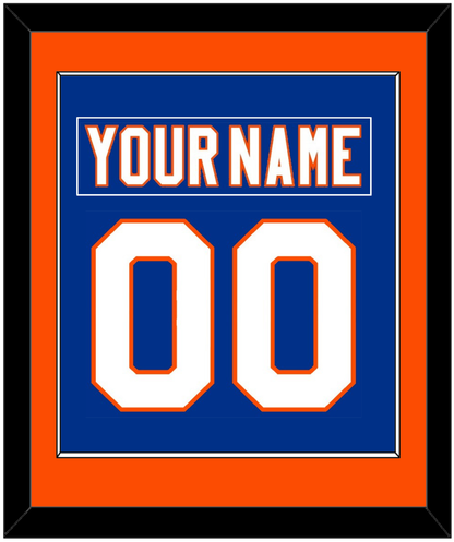 New York Nameplate & Number (Back) Combined - Home Blue - Essential Tier 2