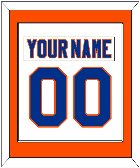New York Nameplate & Number (Back) Combined - Road White - Essential Tier 2