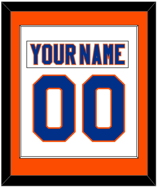 New York Nameplate & Number (Back) Combined - Road White - Essential Tier 2