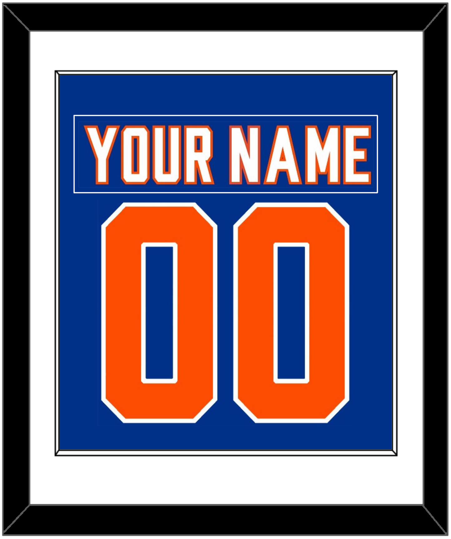 New York Nameplate & Number (Back) Combined - Alternate Blue - Essential Tier 1