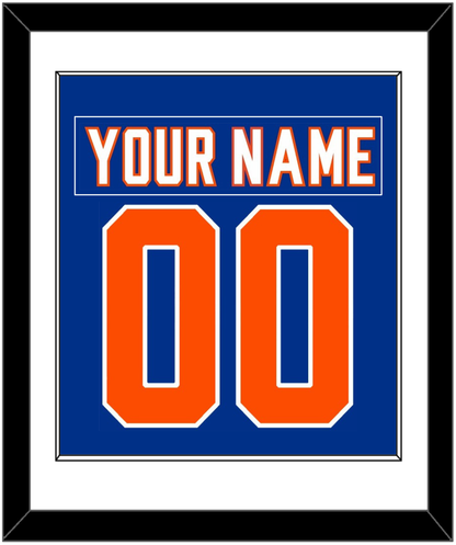 New York Nameplate & Number (Back) Combined - Alternate Blue - Essential Tier 1