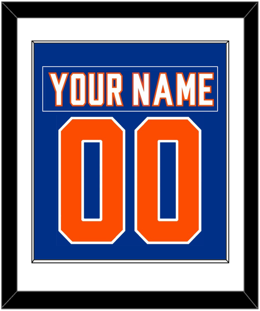 New York Nameplate & Number (Back) Combined - Alternate Blue - Essential Tier 1