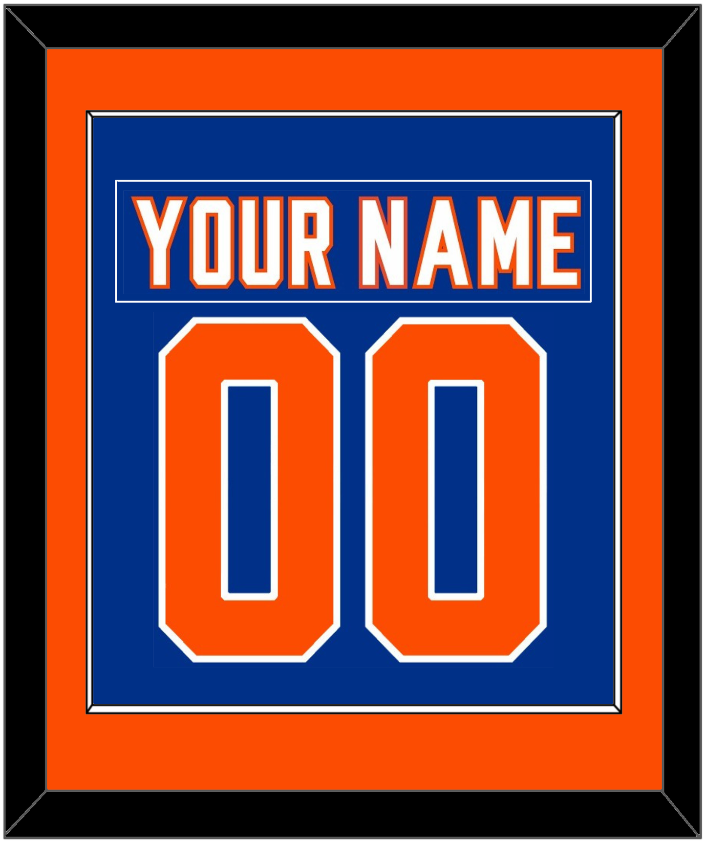 New York Nameplate & Number (Back) Combined - Alternate Blue - Essential Tier 2