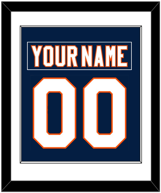 New York Nameplate & Number (Back) Combined - Home Blue (2007-2010) - Essential Tier 1