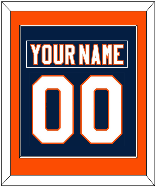 New York Nameplate & Number (Back) Combined - Home Blue (2007-2010) - Essential Tier 2