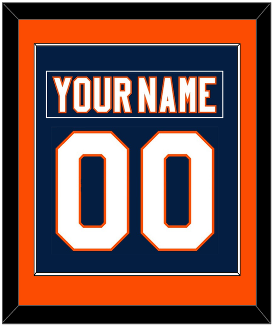 New York Nameplate & Number (Back) Combined - Home Blue (2007-2010) - Essential Tier 2