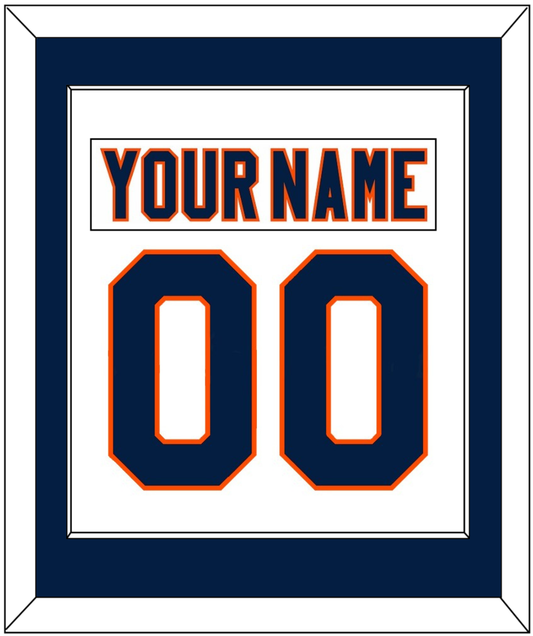 New York Nameplate & Number (Back) Combined - Road White (2007-2010) - Essential Tier 1
