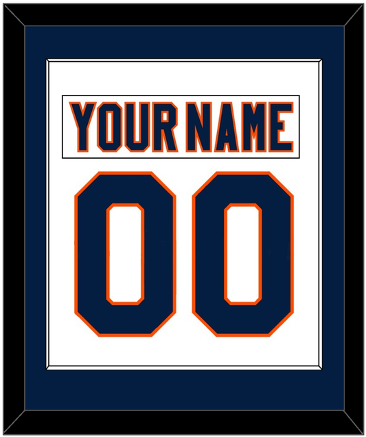 New York Nameplate & Number (Back) Combined - Road White (2007-2010) - Essential Tier 1