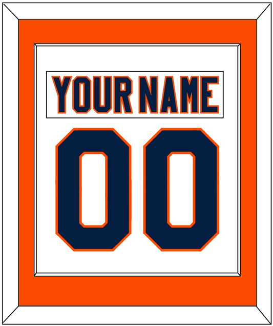 New York Nameplate & Number (Back) Combined - Road White (2007-2010) - Essential Tier 2