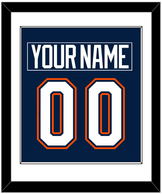 New York Nameplate & Number (Back) Combined - Road/Home Blue (1998-2007) - Essential Tier 1