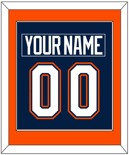 New York Nameplate & Number (Back) Combined - Road/Home Blue (1998-2007) - Essential Tier 2