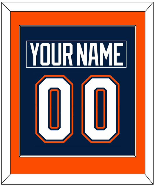 New York Nameplate & Number (Back) Combined - Road/Home Blue (1998-2007) - Essential Tier 2