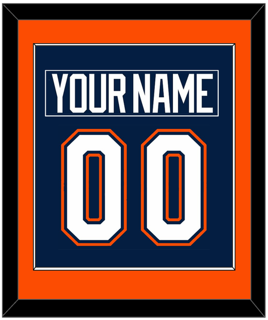 New York Nameplate & Number (Back) Combined - Road/Home Blue (1998-2007) - Essential Tier 2