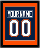 New York Nameplate & Number (Back) Combined - Road/Home Blue (1998-2007) - Single Mat 2