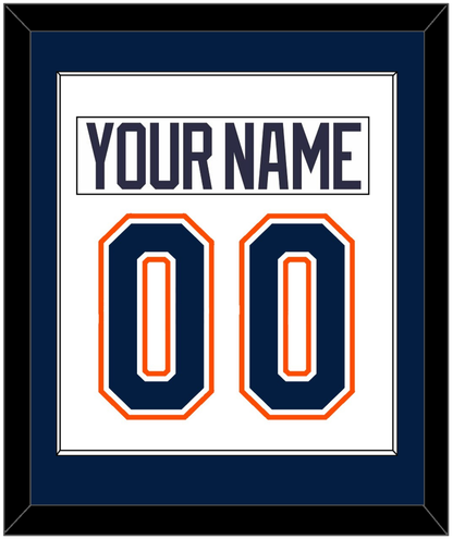 New York Nameplate & Number (Back) Combined - Home/Road White (1998-2007) - Essential Tier 1