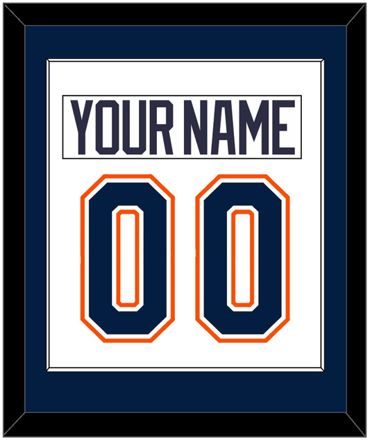 New York Nameplate & Number (Back) Combined - Home/Road White (1998-2007) - Essential Tier 1