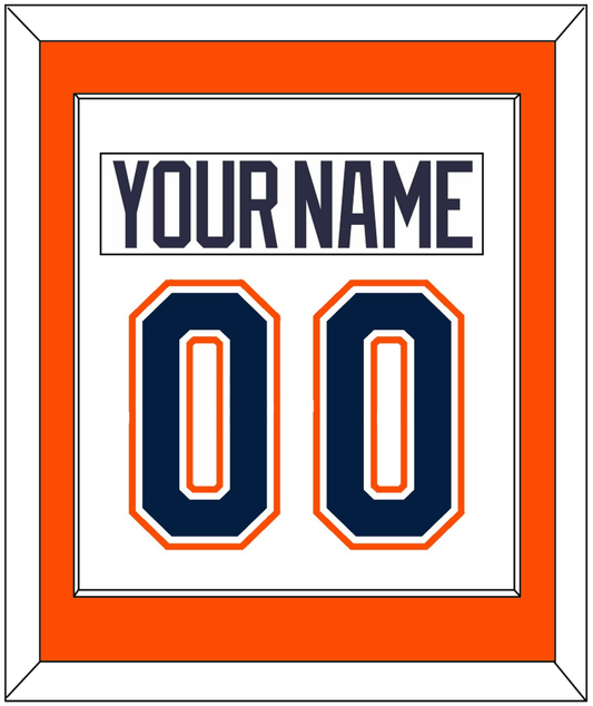 New York Nameplate & Number (Back) Combined - Home/Road White (1998-2007) - Essential Tier 2